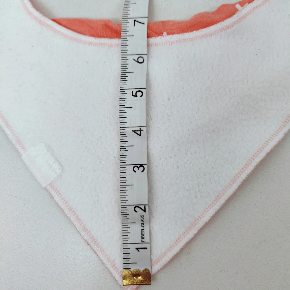 Matimati Baby Infant Orange White Bandana Bib, OS